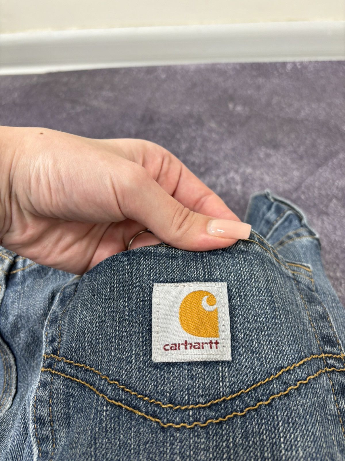 Carhartt Vintage 90s Carhartt USA Distressed Work Hype Baggy Jeans Size US 36 / EU 52 - 9 Thumbnail