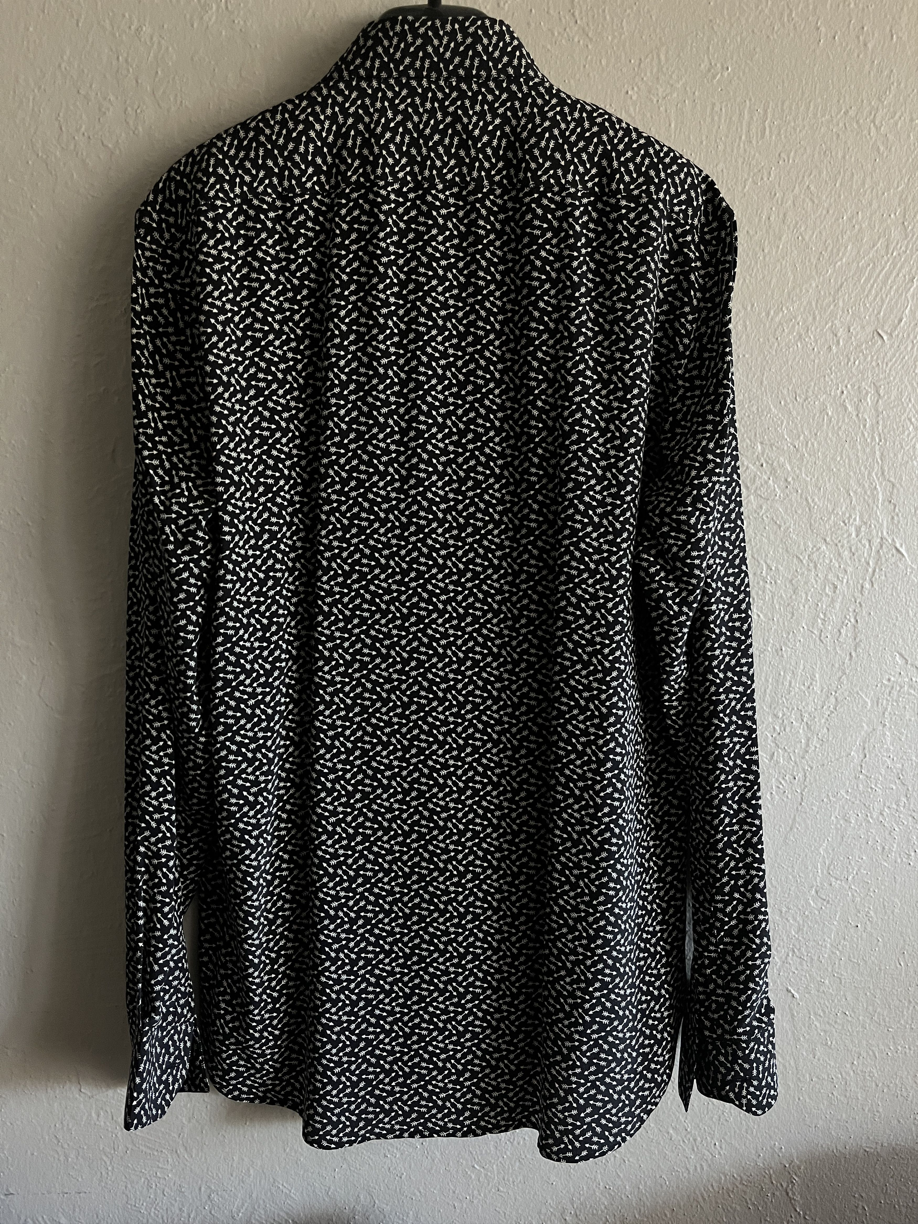 Hedi Slimane × Saint Laurent Paris Saint Laurent Paris Navy Dress Shirt Hedi Slimane SS15 Size US L / EU 52-54 / 3 - 3 Thumbnail