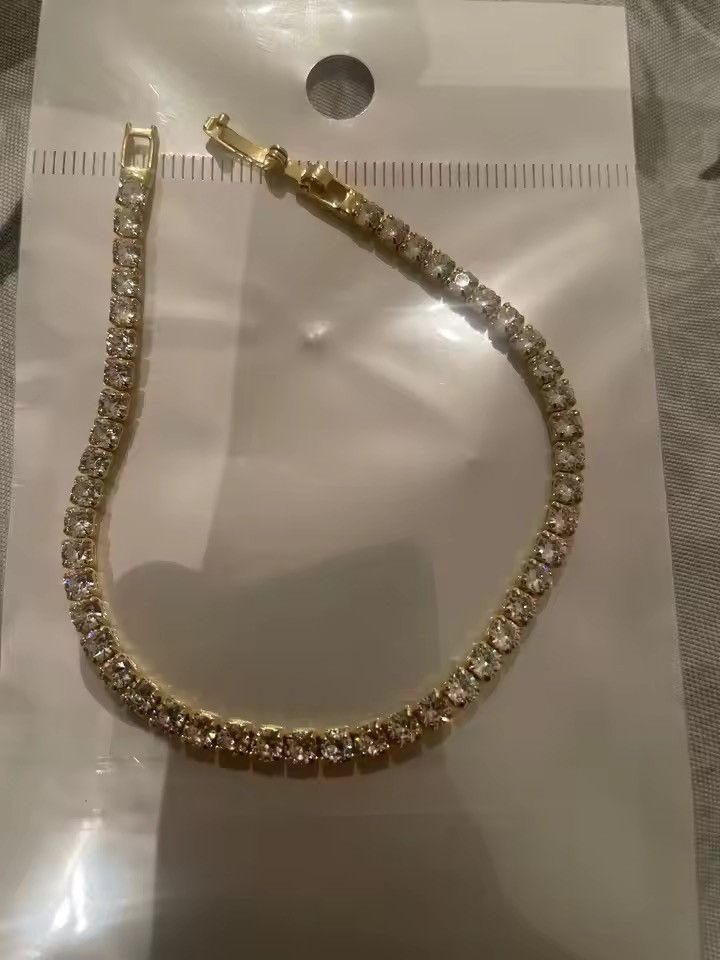 Jewelry DIAMOND Iced Out Bracelet Link 16 cm Size ONE SIZE - 5 Thumbnail