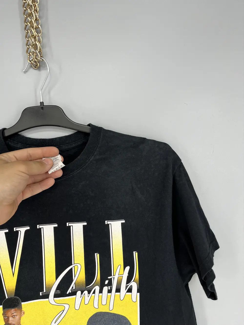 Vintage WILL SMITH Shirt Adult Black Graphic Fresh Prince Cotton Size US M / EU 48-50 / 2 - 6 Thumbnail