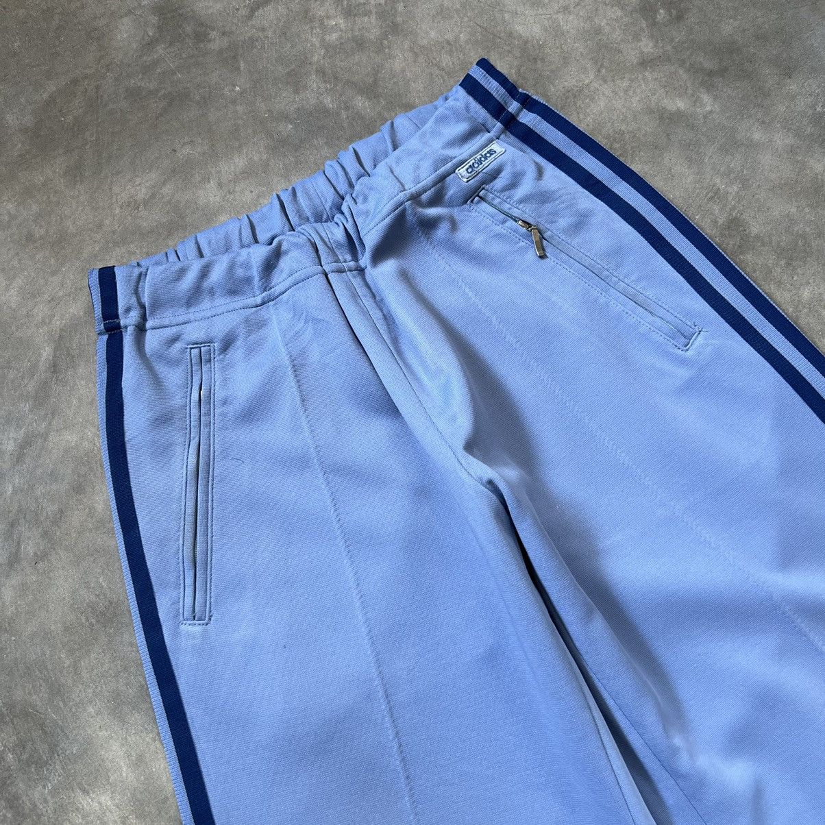 Adidas Vintage 70s Adidas by Descente bootcut Track Pants Size 29" - 2 Thumbnail