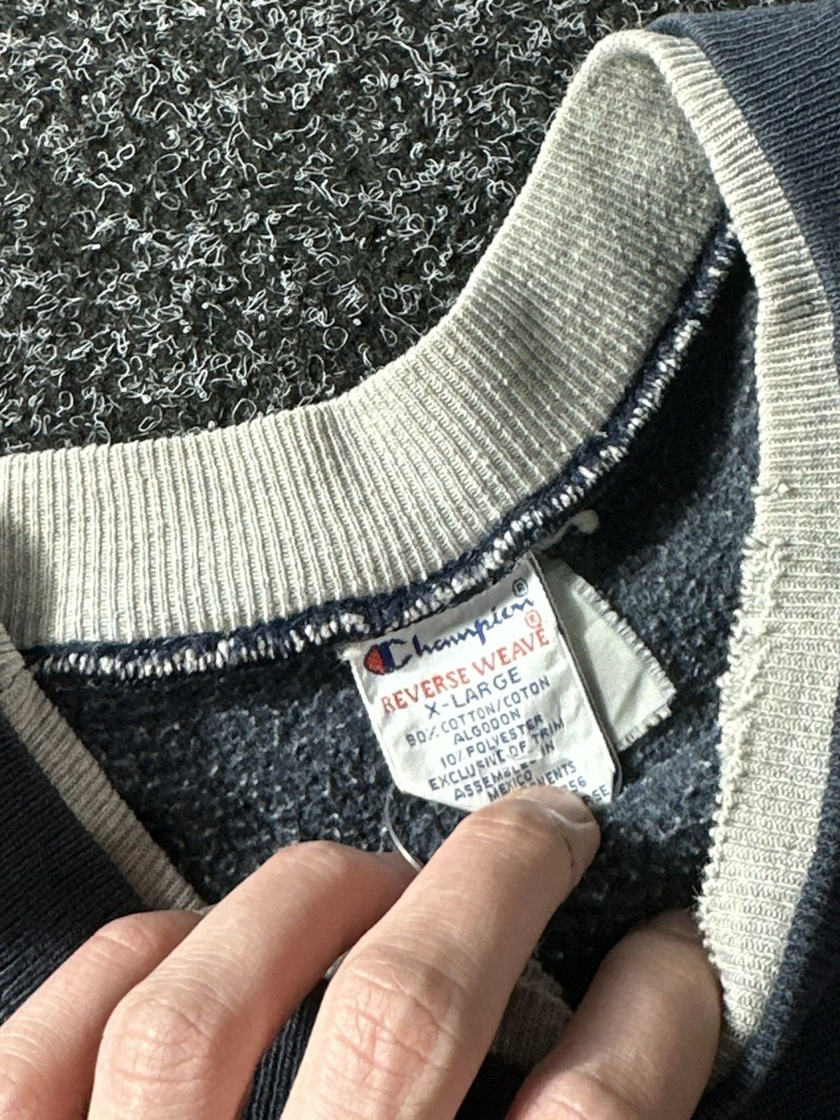 Champion × Vintage 🚨1980s OG VINTAGE CHAMPION BLUE SWEATSHIRT USA MENS RARE Size US XL / EU 56 / 4 - 6 Thumbnail