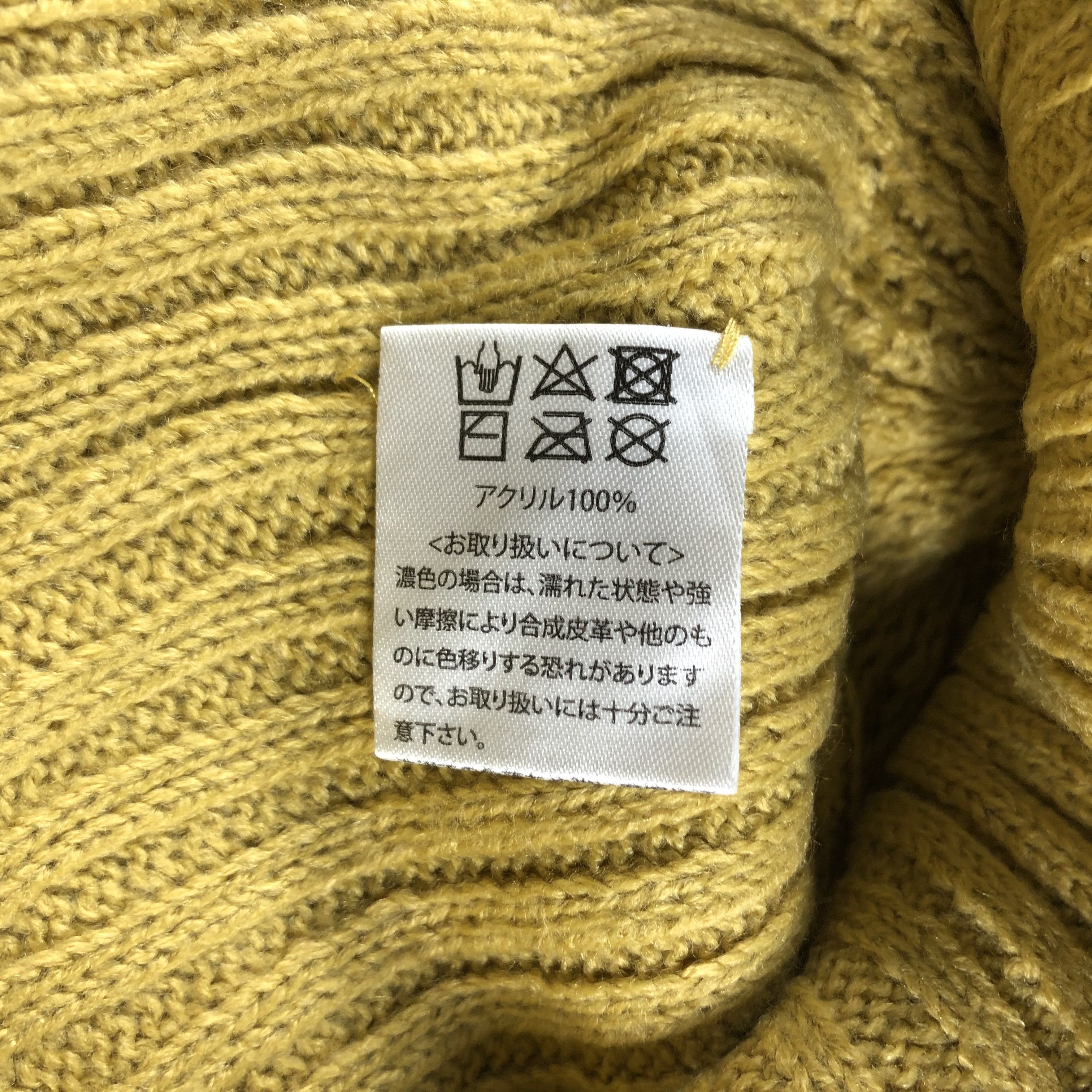 Japanese Brand × Vintage Japanese Brand Yellow Beanie Snow Hat Snow Cap -D1204 Size ONE SIZE - 4 Thumbnail