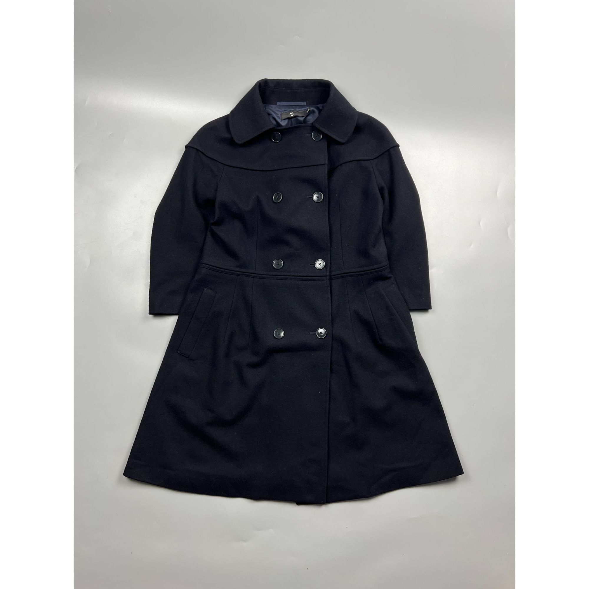 Jil Sander × Uniqlo +J Jil Sander For Uniqlo Double Breasted Wool Coat (Y0803) Size M / US 6-8 / IT 42-44 - 1 Thumbnail