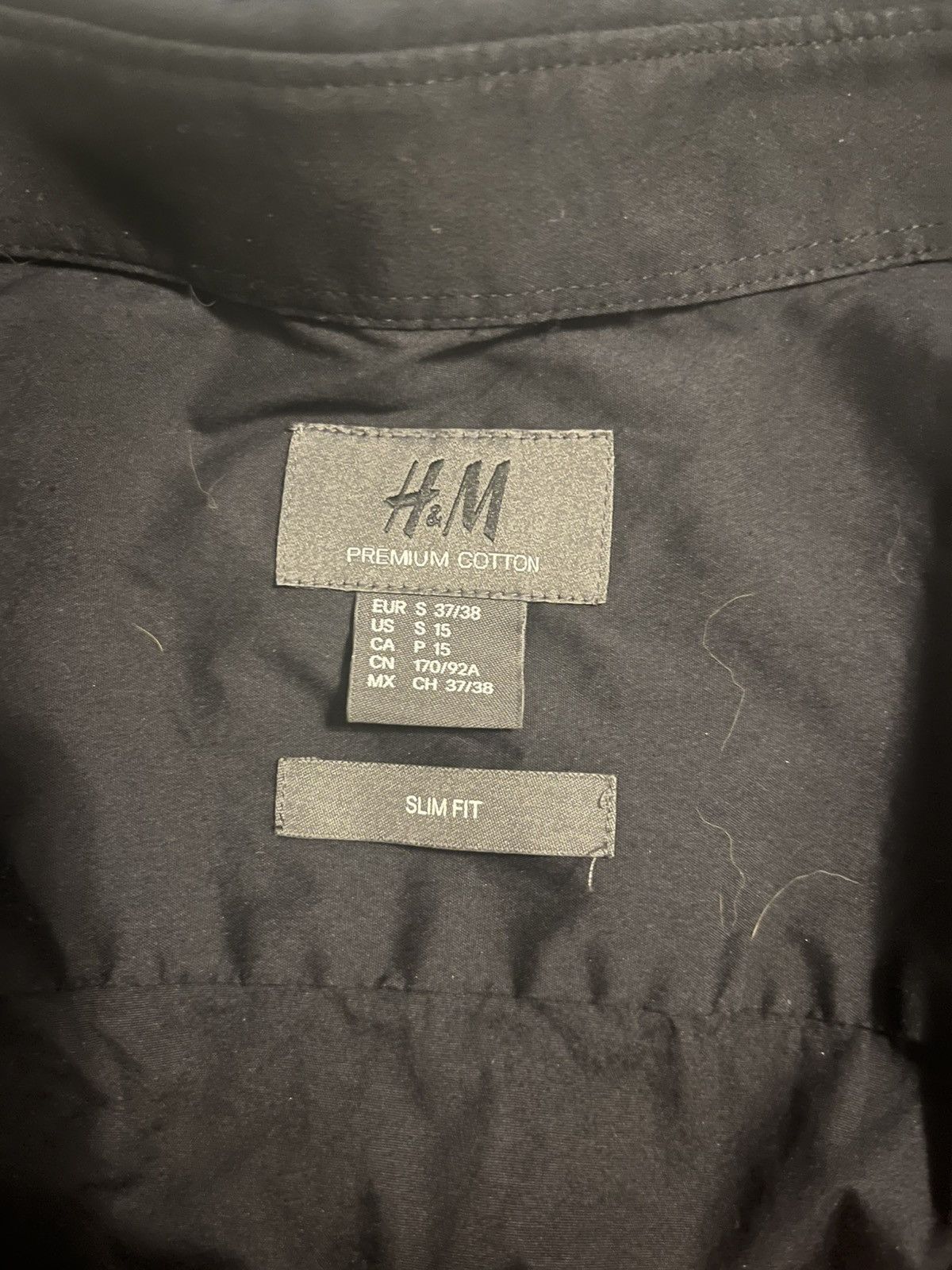 H&M H&M Black formal shirt Size 36R - 4 Thumbnail