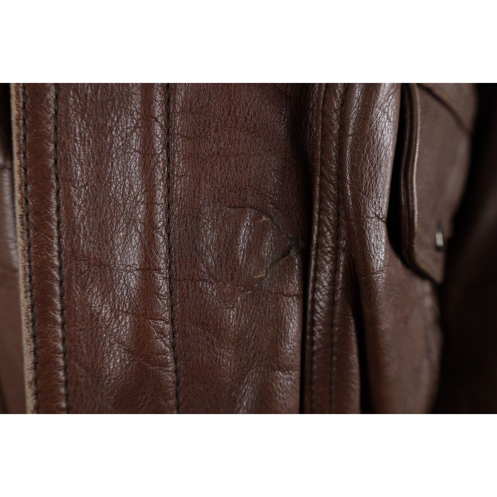 Vintage Vintage 70s Streetwear Leather Flight Bomber Jacket Size US XXL / EU 58 / 5 - 8 Thumbnail
