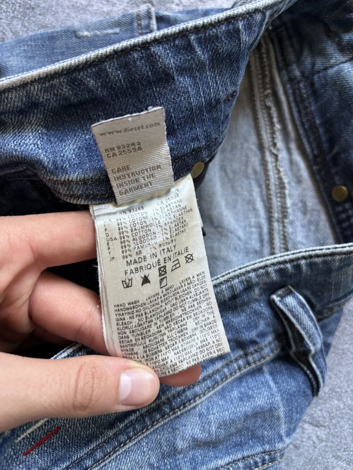 Diesel Vintage Diesel Matic Washed Faded Distressed Y2K Jeans Size 28" / US 6 / IT 42 - 10 Thumbnail