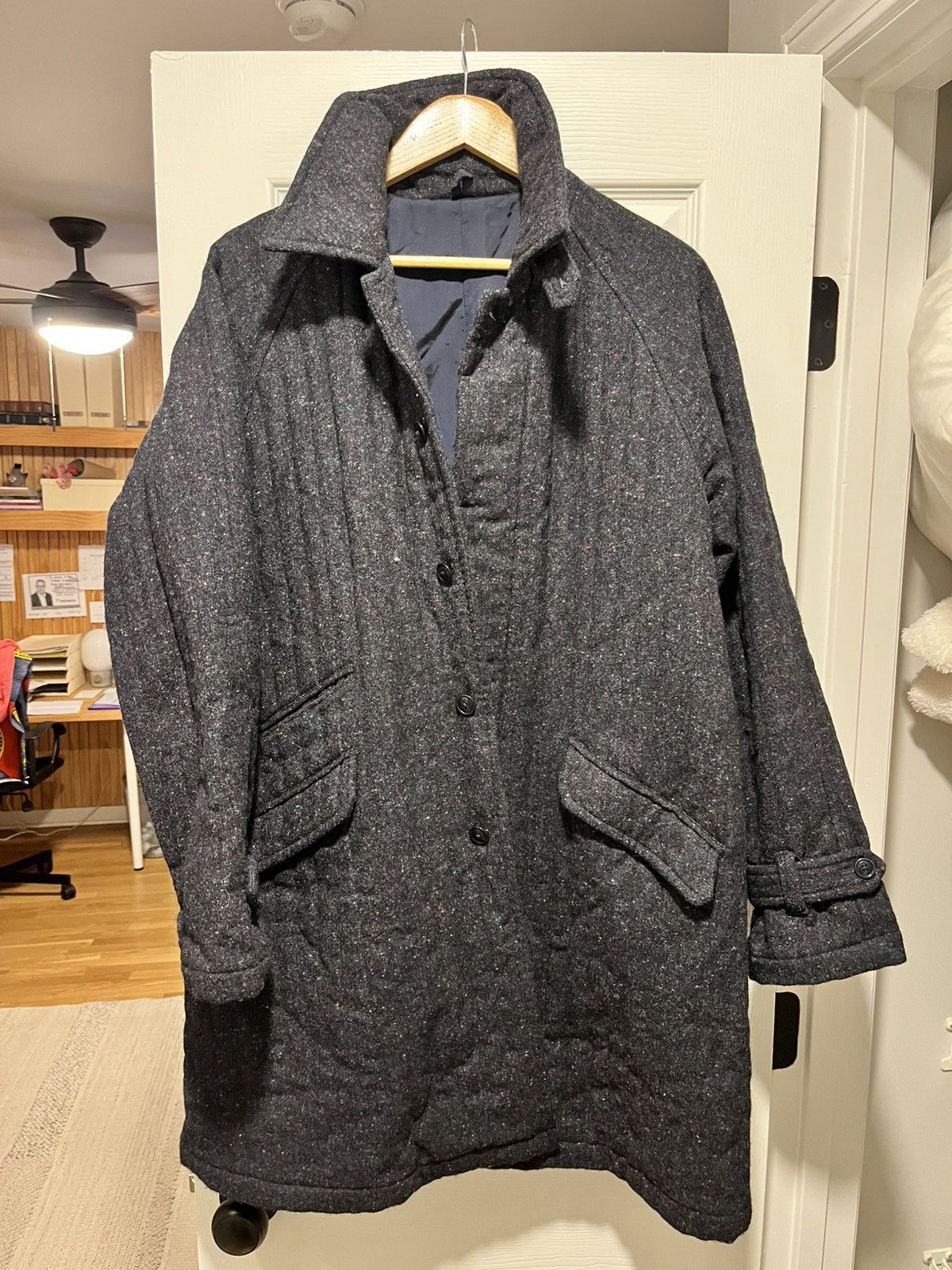 Ts(S) Ts(s) quilted navy wool overcoat Size US M / EU 48-50 / 2 - 1 Thumbnail