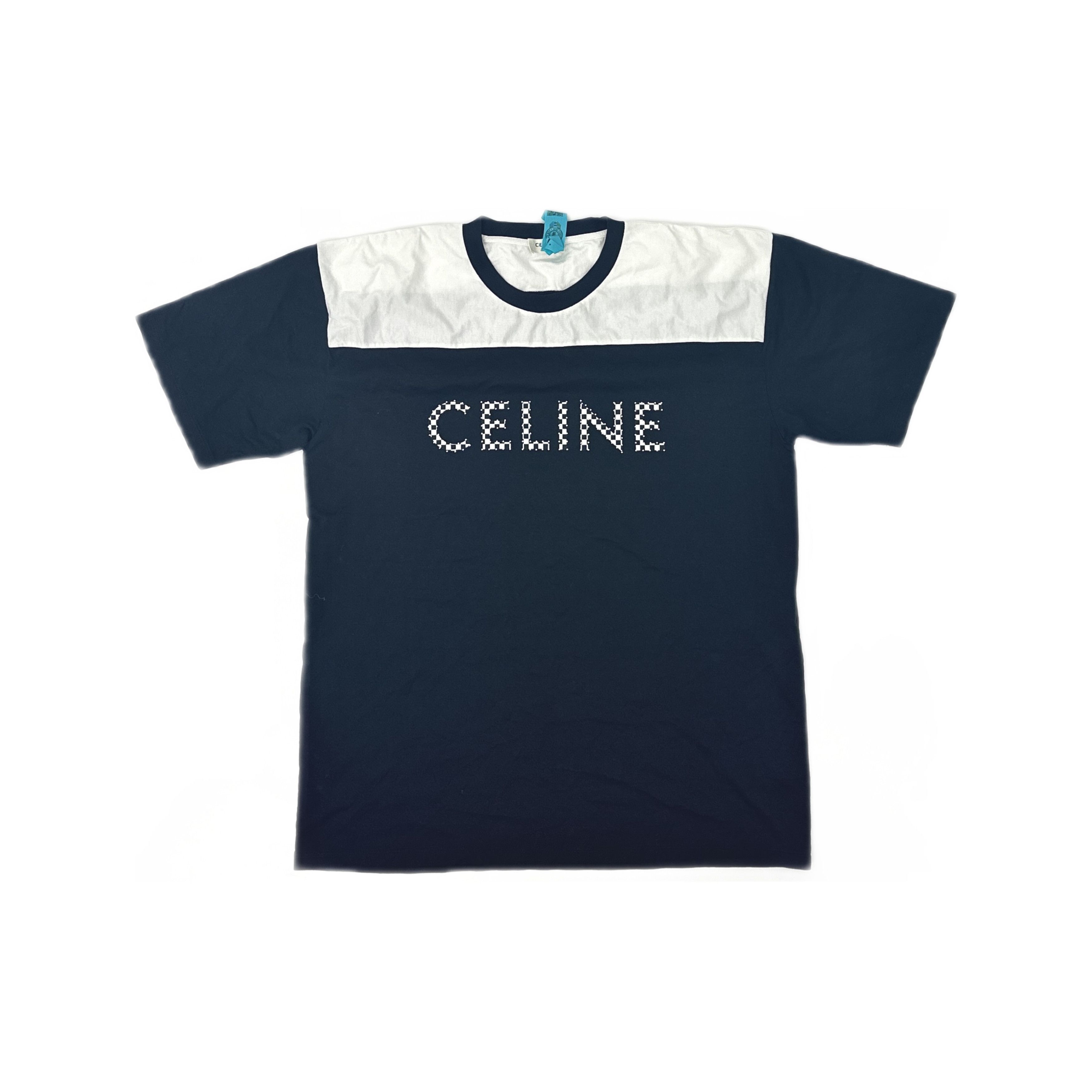 19AW CELINE セリーヌ Hedi Slimane Tシャツ Celine × Hedi Slimane CELINE black tee t-shirt with cursive letter