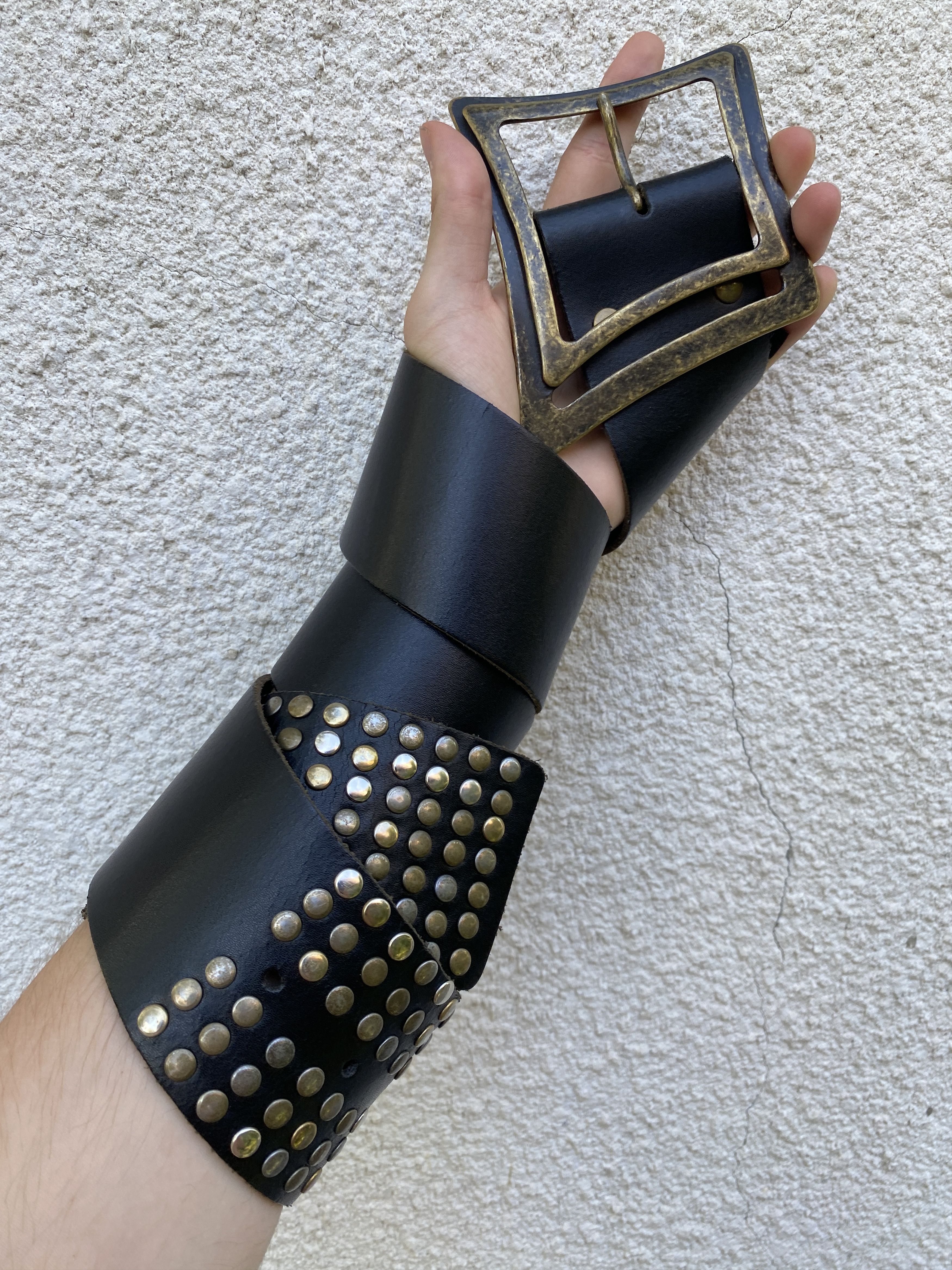 Hysteric Glamour VINTAGE BALENCIAGA STLYE CARTI ARCHIVE DRIP BIG LEATHER BELT Size ONE SIZE - 2 Thumbnail