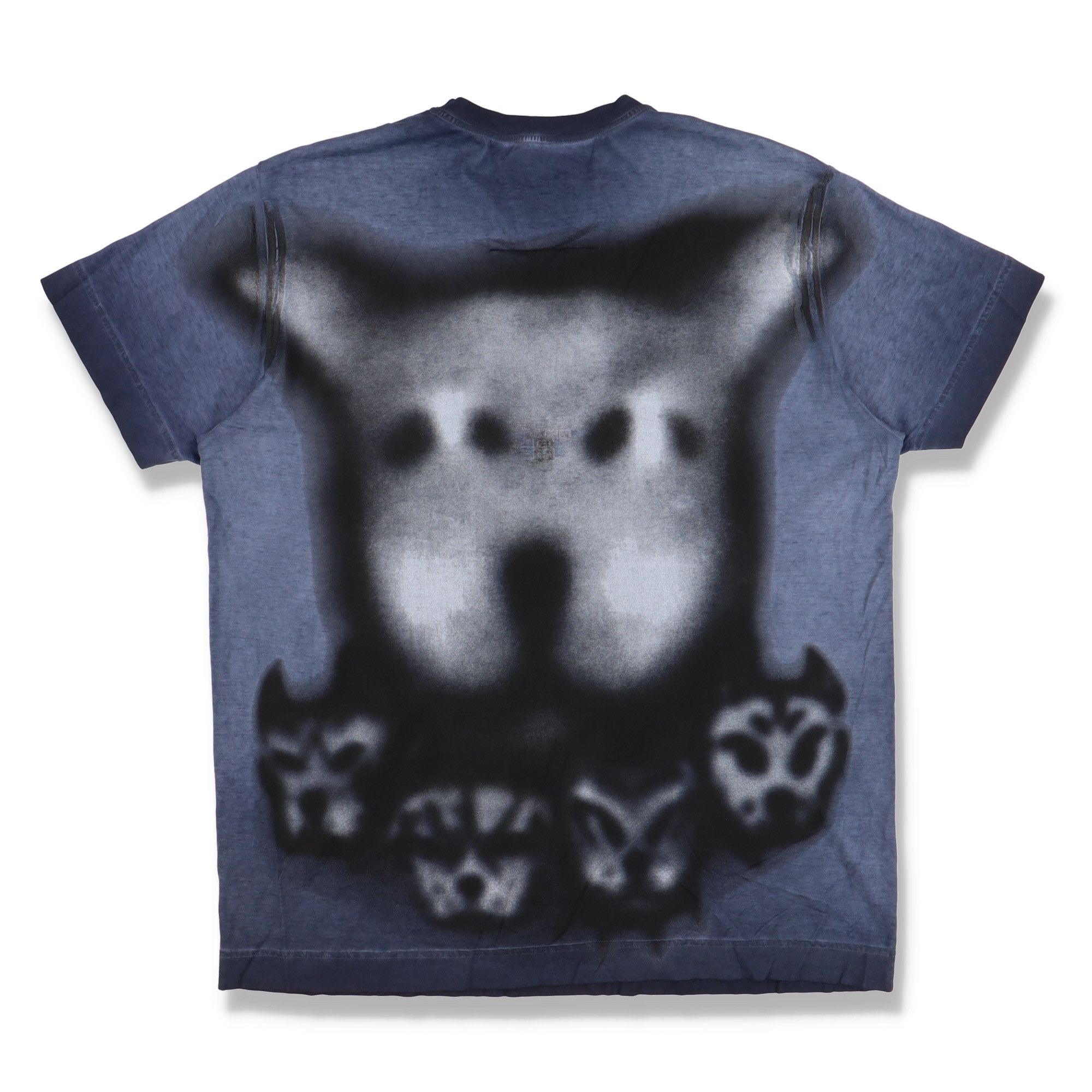 Chito × Givenchy Blue Graffiti Ghost Dog Oversized T-shirt