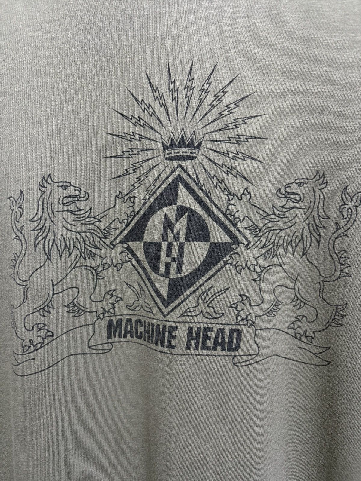 Band Tees × Vintage 2000's Machine Head Heavy Metal Distress T-Shirt Size US XL / EU 56 / 4 - 5 Thumbnail