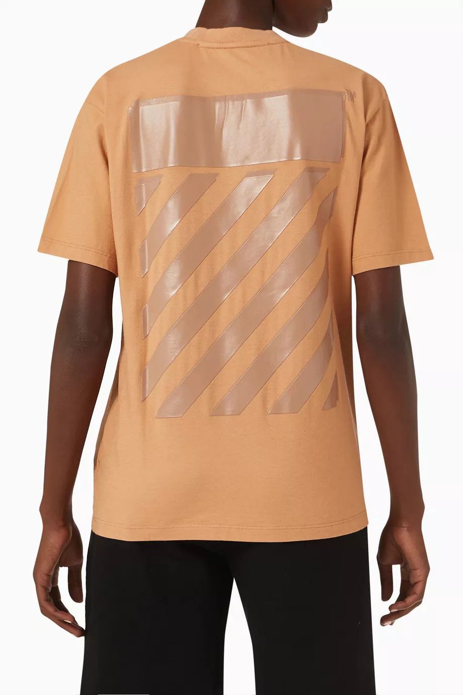 Off-White o1y1225 Crewneck T-Shirt in Orange Size XS / US 0-2 / IT 36-38 - 2 Thumbnail