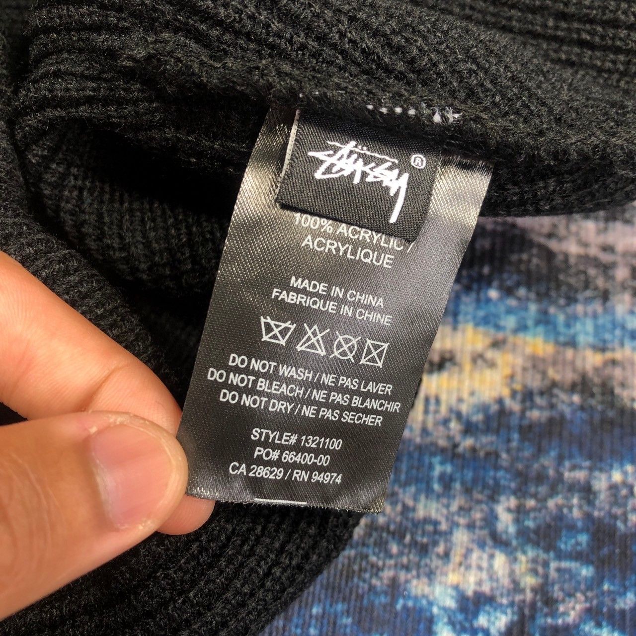 Stussy × Vintage Stussy Workgear Waffle Cuff Beanie Size ONE SIZE - 4 Thumbnail