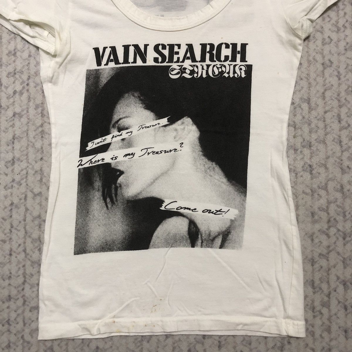 14th Addiction Rare Distressed Lip Service ‘Vain Search’ Seditionaries Tees Size US XXS / EU 40 - 6 Thumbnail