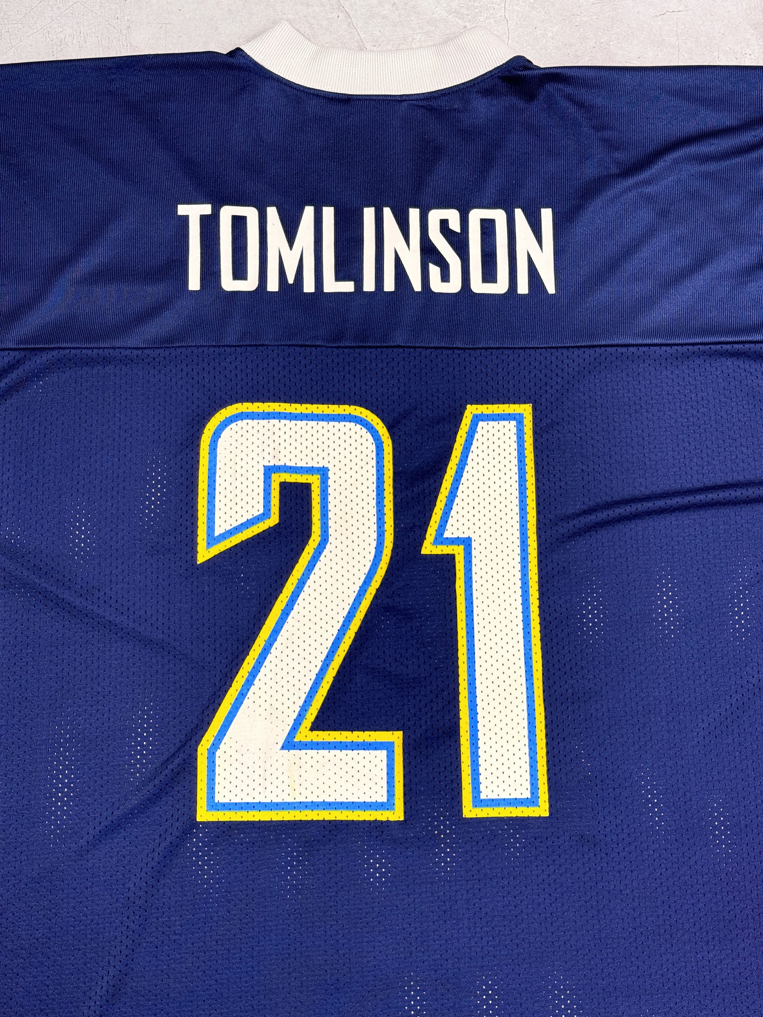 NFL × Reebok × Vintage 2007 Los Angeles Chargers NFL Jersey #21 TOMLINSON by Reebok Size US XL / EU 56 / 4 - 16 Thumbnail
