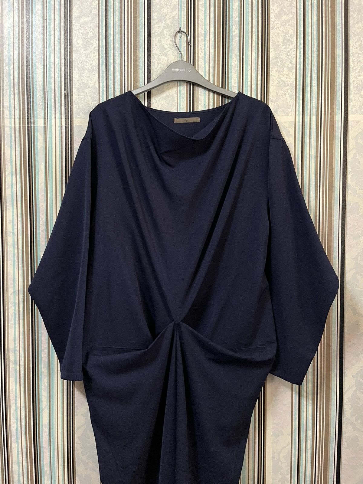 Y's 1970s Yohji Yamamoto cocoon twist asymmetry dress #F4 Size M / US 6-8 / IT 42-44 - 4 Thumbnail
