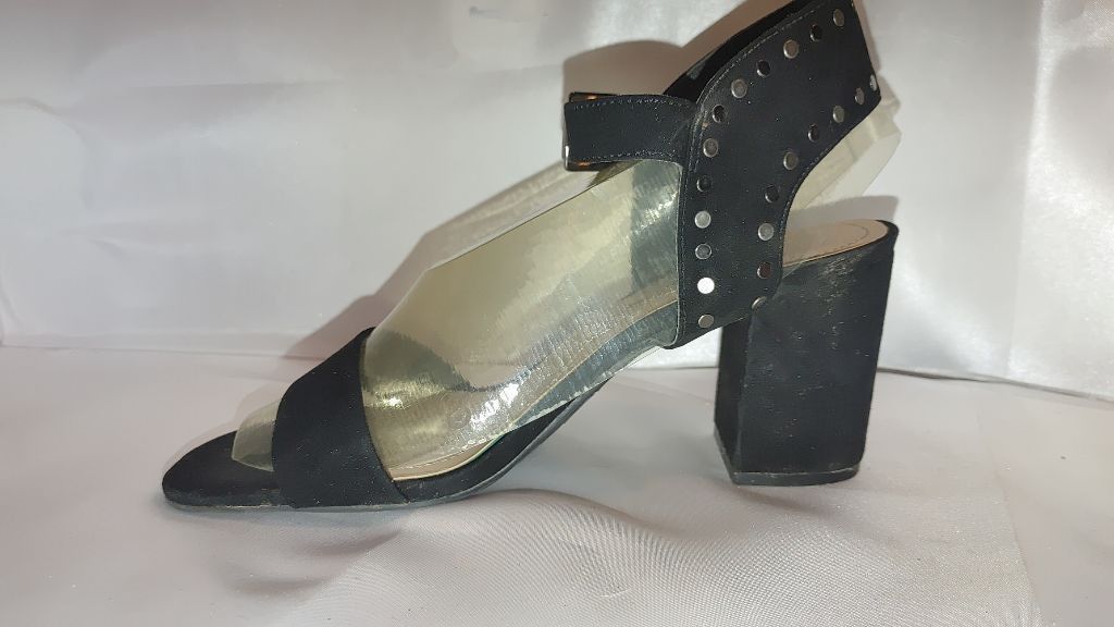 MAX&Co. Max Studio Serenity Micro Suede Block Heel Sandals Size 9M Size US 9 / IT 39 - 4 Thumbnail