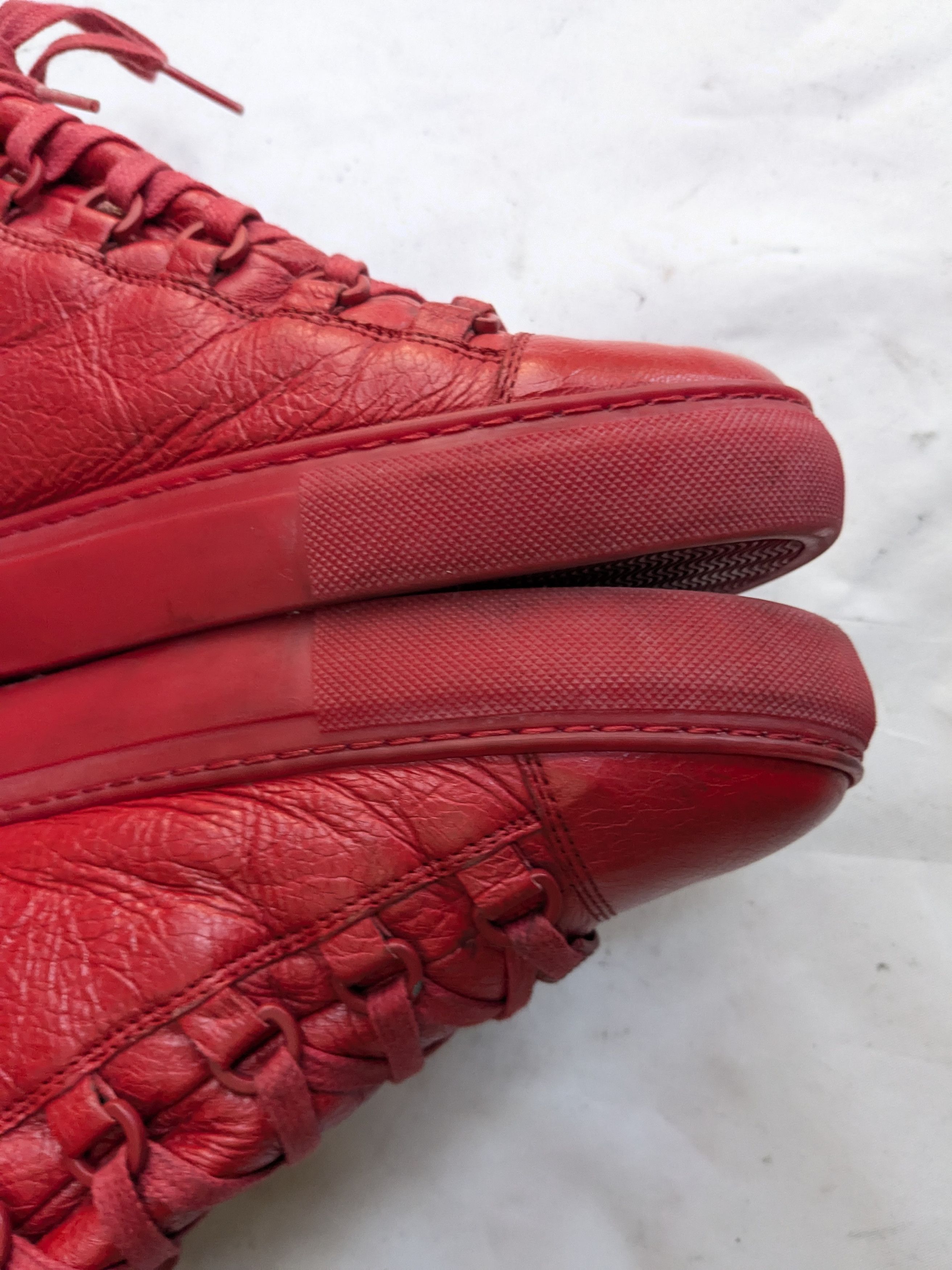 Balenciaga Balenciaga Arena Red Black 10 Leather High Tops Size US 10 / EU 43 - 7 Thumbnail