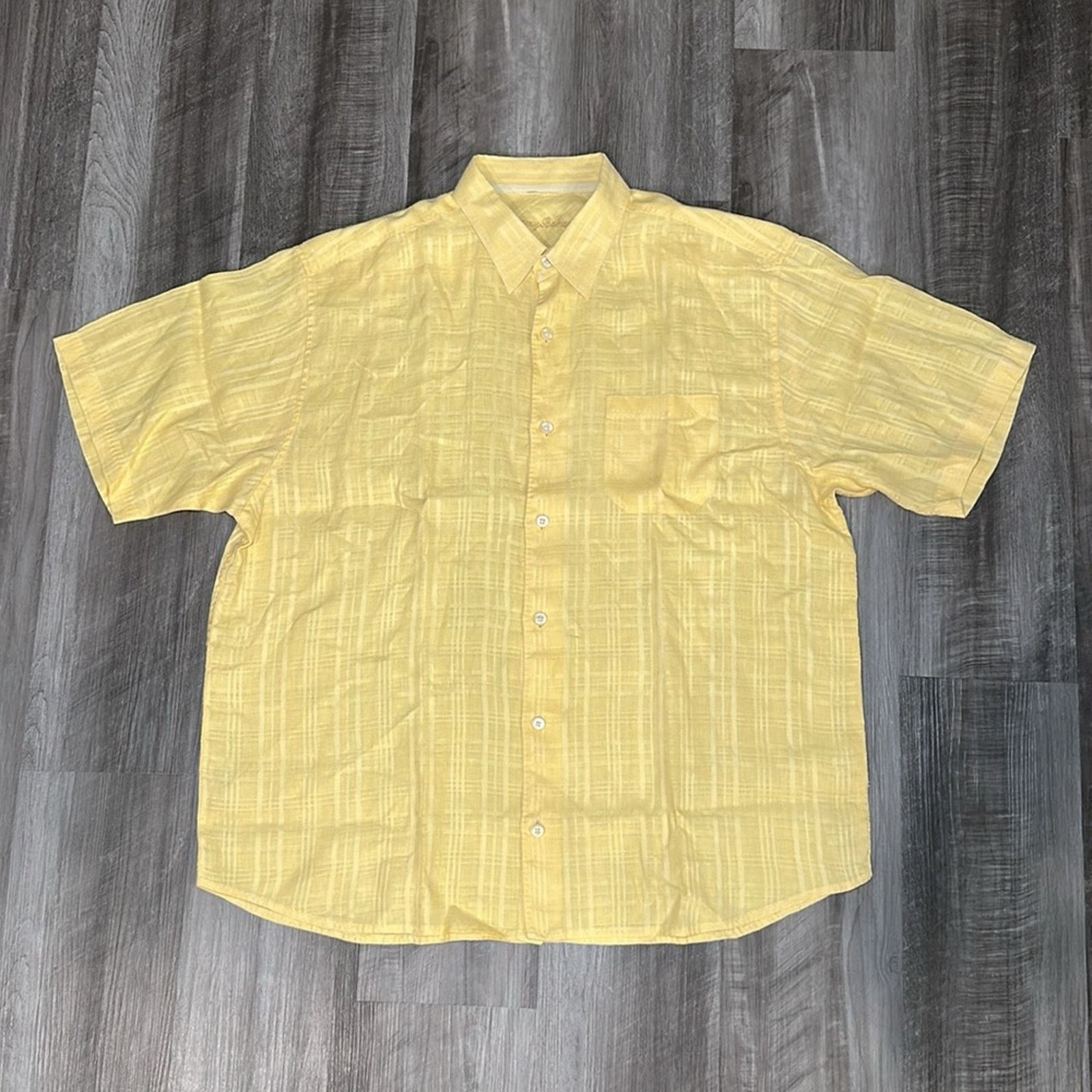 Tommy Bahama Tommy Bahama Linen Plaid Short Sleeve Button Down - XL Size US XL / EU 56 / 4 - 2 Thumbnail