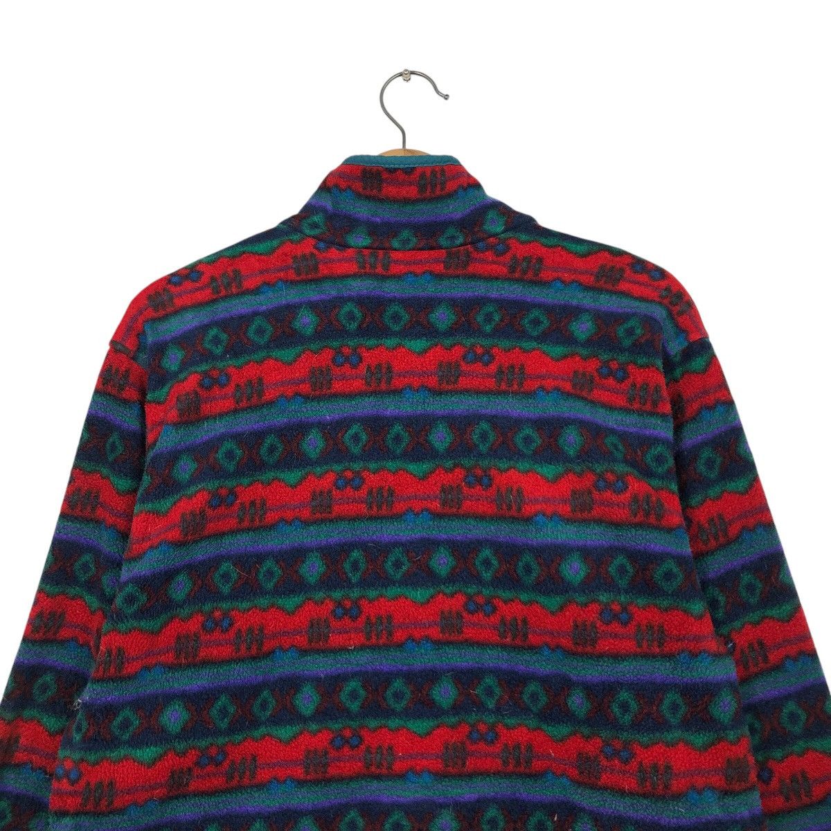Japanese Brand 📌Vintage Fleece Jacket L.L.Bean Navajo Native Aztec Design Size US M / EU 48-50 / 2 - 12 Thumbnail
