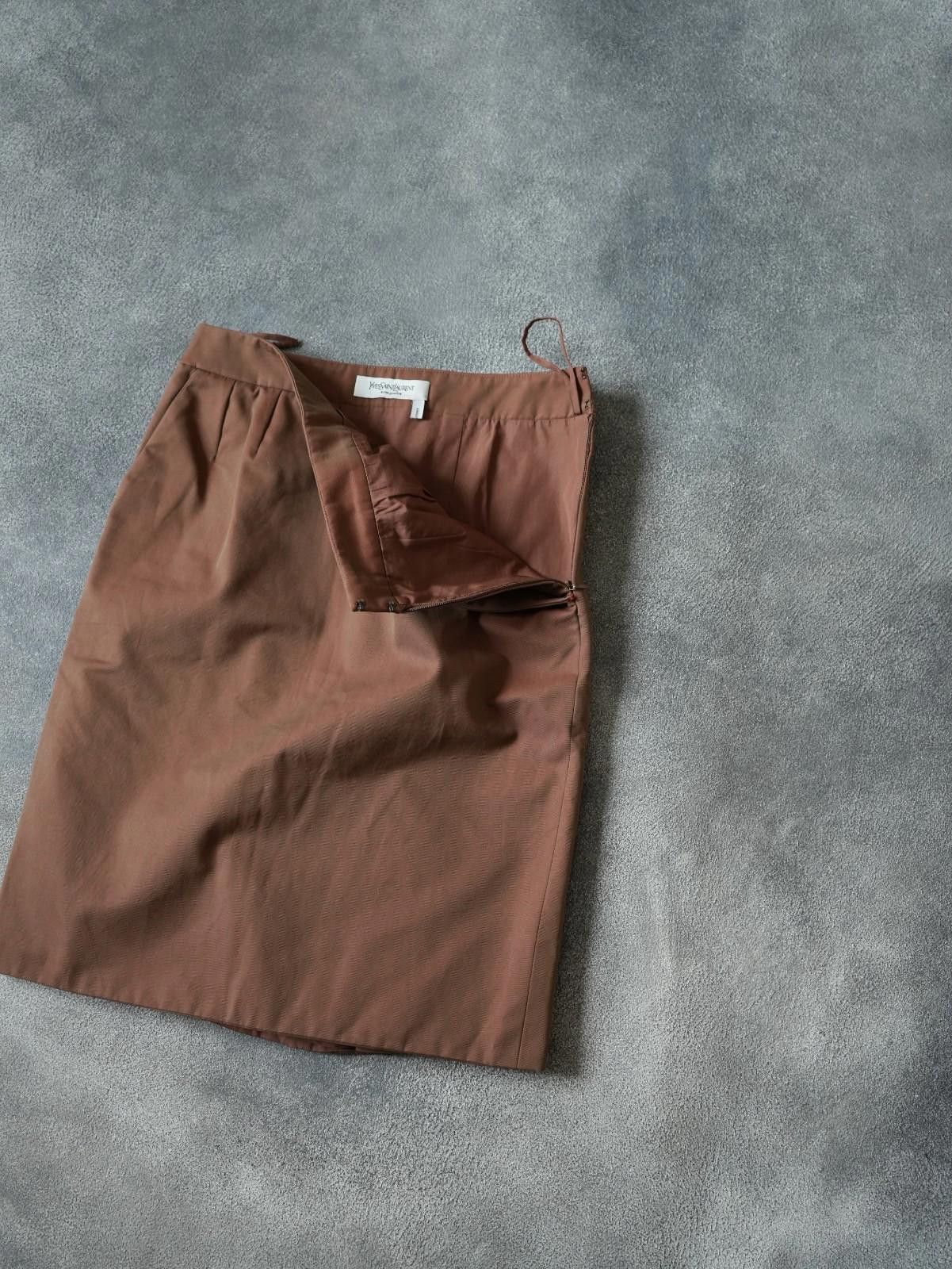 Saint Laurent Paris F/W 2004 Yves Saint Laurent By Tom Ford Pencil Pleat Skirt Size 28" / US 6 / IT 42 - 7 Thumbnail