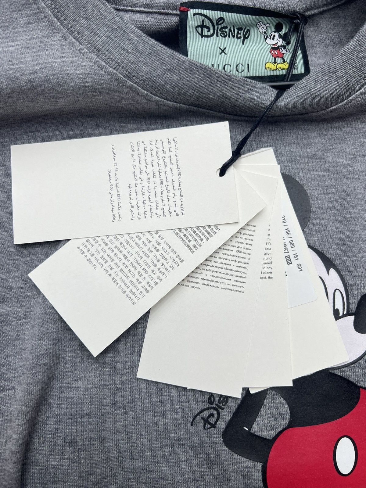 Gucci Gucci x Disney Mickey Mouse Gray Tee Size US M / EU 48-50 / 2 - 10 Thumbnail