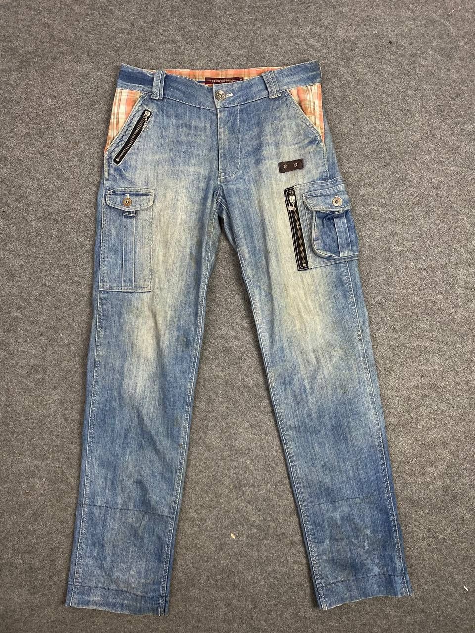Japanese Brand japanese brand cargo denim flannel trim nice design Size US 34 / EU 50 - 6 Thumbnail