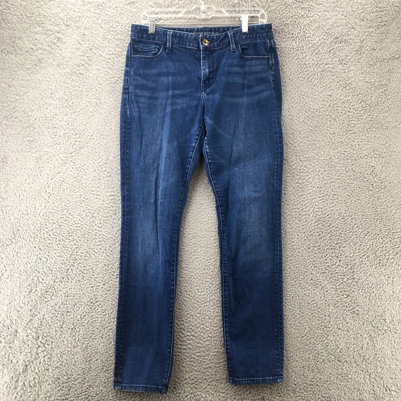 Banana Republic Banana Republic Skinny Denim Jeans Womens 30 Blue 5 Pocket Mid Rise Zip Fly Jeans Size 30" / US 8 / IT 44 - 2 Thumbnail