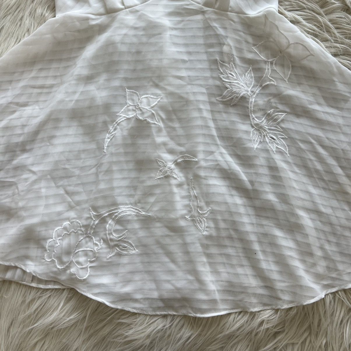 Victoria's Secret Vintage Victoria’s Secret Collection Ivory Sheer Babydoll M Size ONE SIZE - 3 Thumbnail