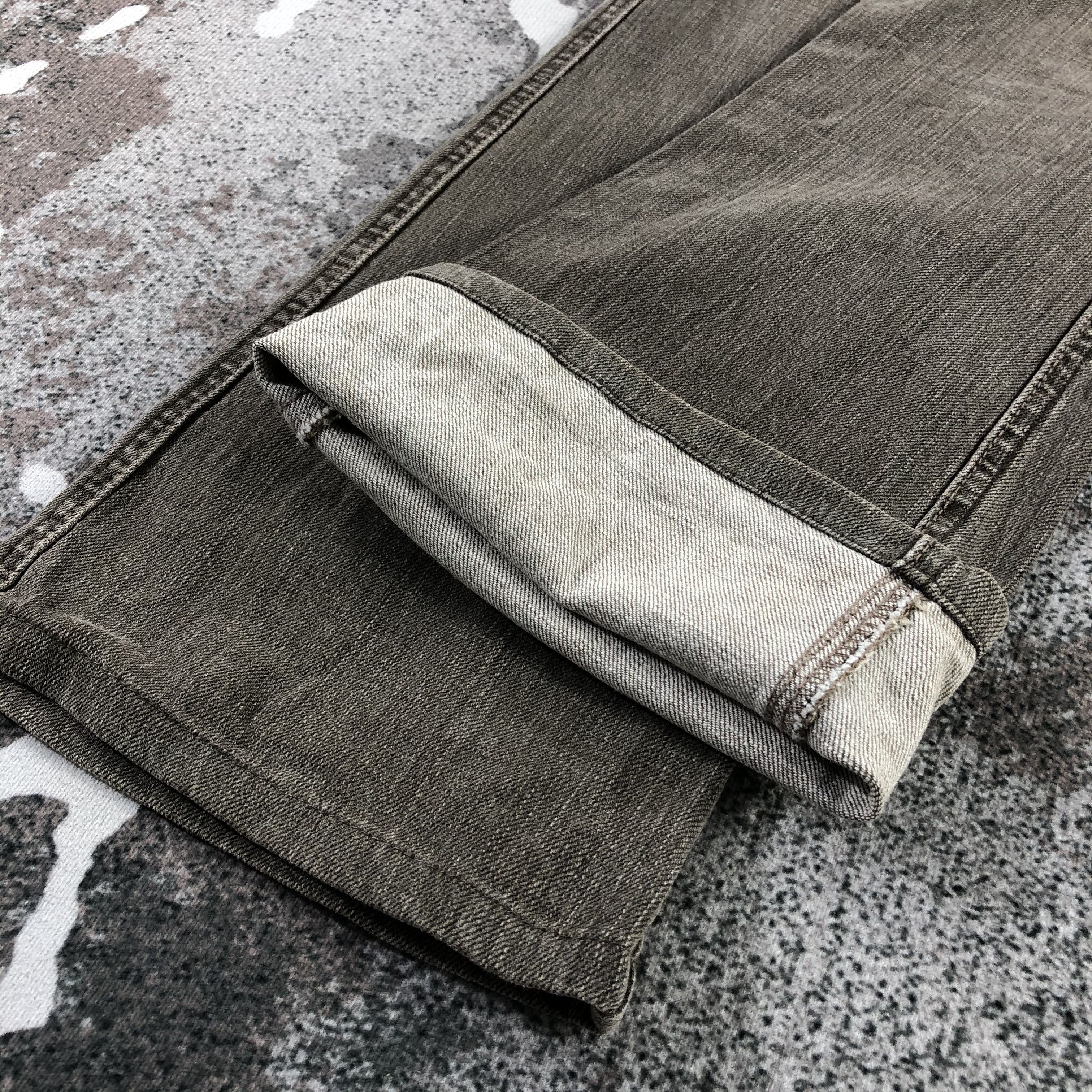Japanese Brand Japanese Bush Pants Jeans Faded Brown Flare Denim KJ1324 Size US 27 - 5 Thumbnail