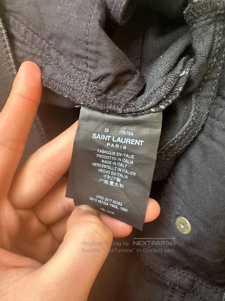 Other Saint Laurent D02 Black Slim Jeans. Size US 29 - 2 Thumbnail