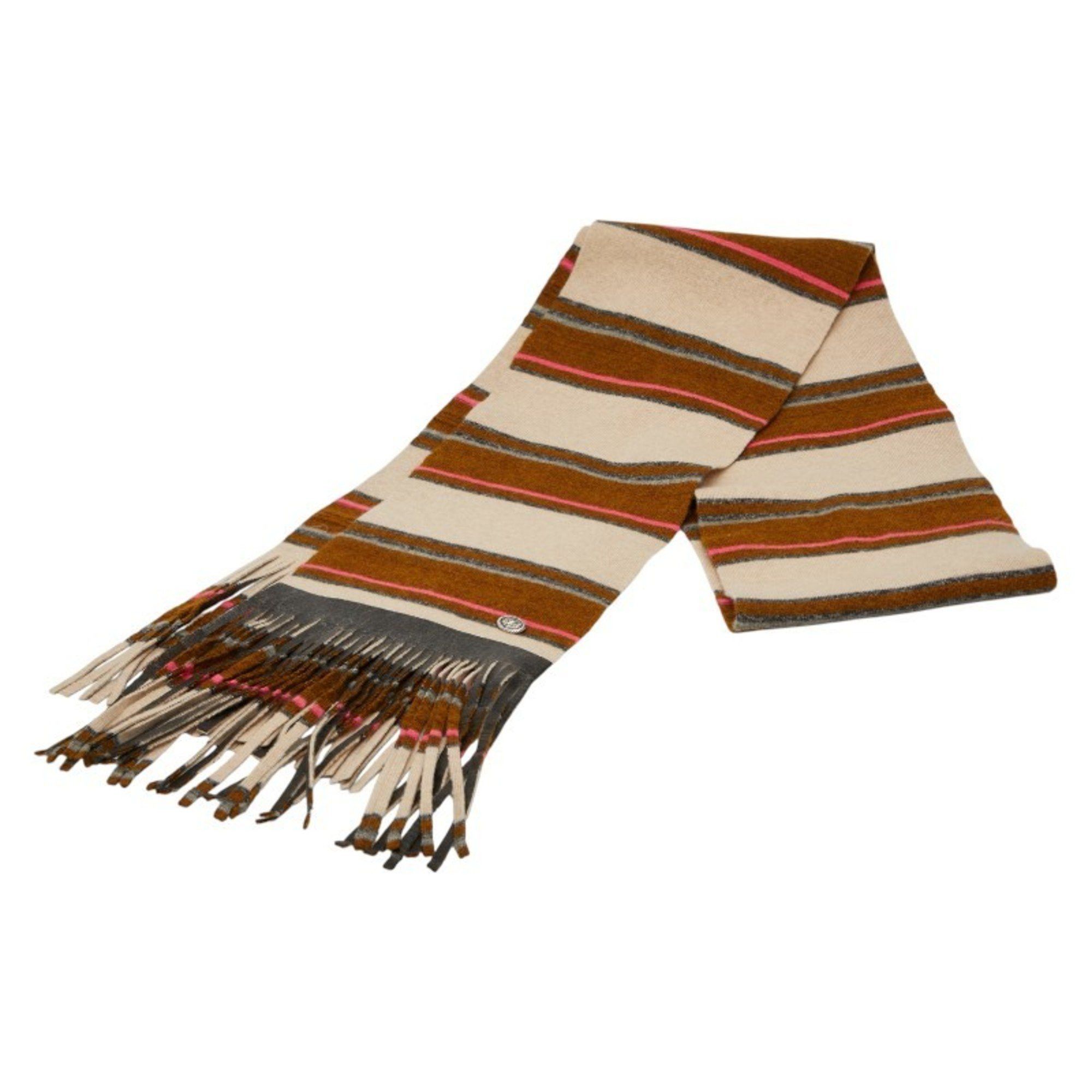 Chanel Chanel Striped Scarf, Beige, Multicolor, Cashmere, Women's, CHANEL Size ONE SIZE - 1 Thumbnail