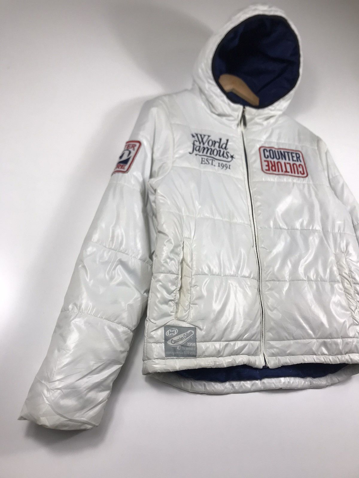 Sex Skateboards ⚡️Vintage Counter Culture Hooded Puffer Jacket Size US M / EU 48-50 / 2 - 2 Thumbnail