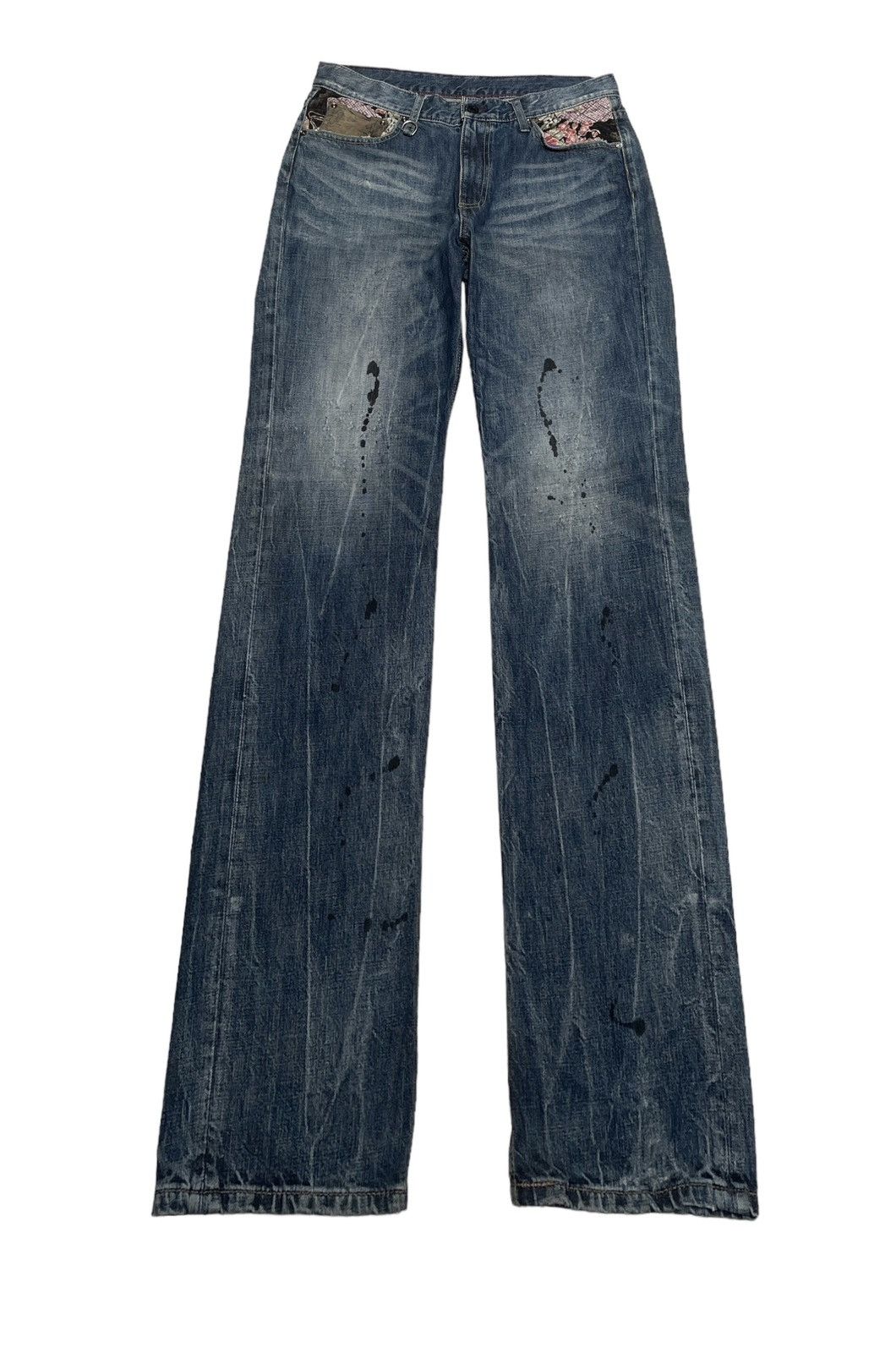 If Six Was Nine × Japanese Brand × Vintage Rare Design Vintage Brand TK Mixpice Sukajan Jeans 1990s Size US 34 / EU 50 - 1 Thumbnail