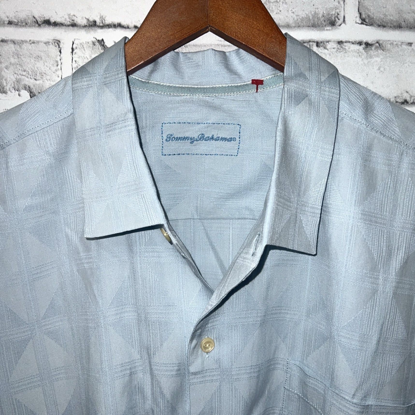 Tommy Bahama Tommy Bahama Button-Up Shirt Mens 2XL Blue Long Sleeve Regular Size US XXL / EU 58 / 5 - 2 Thumbnail