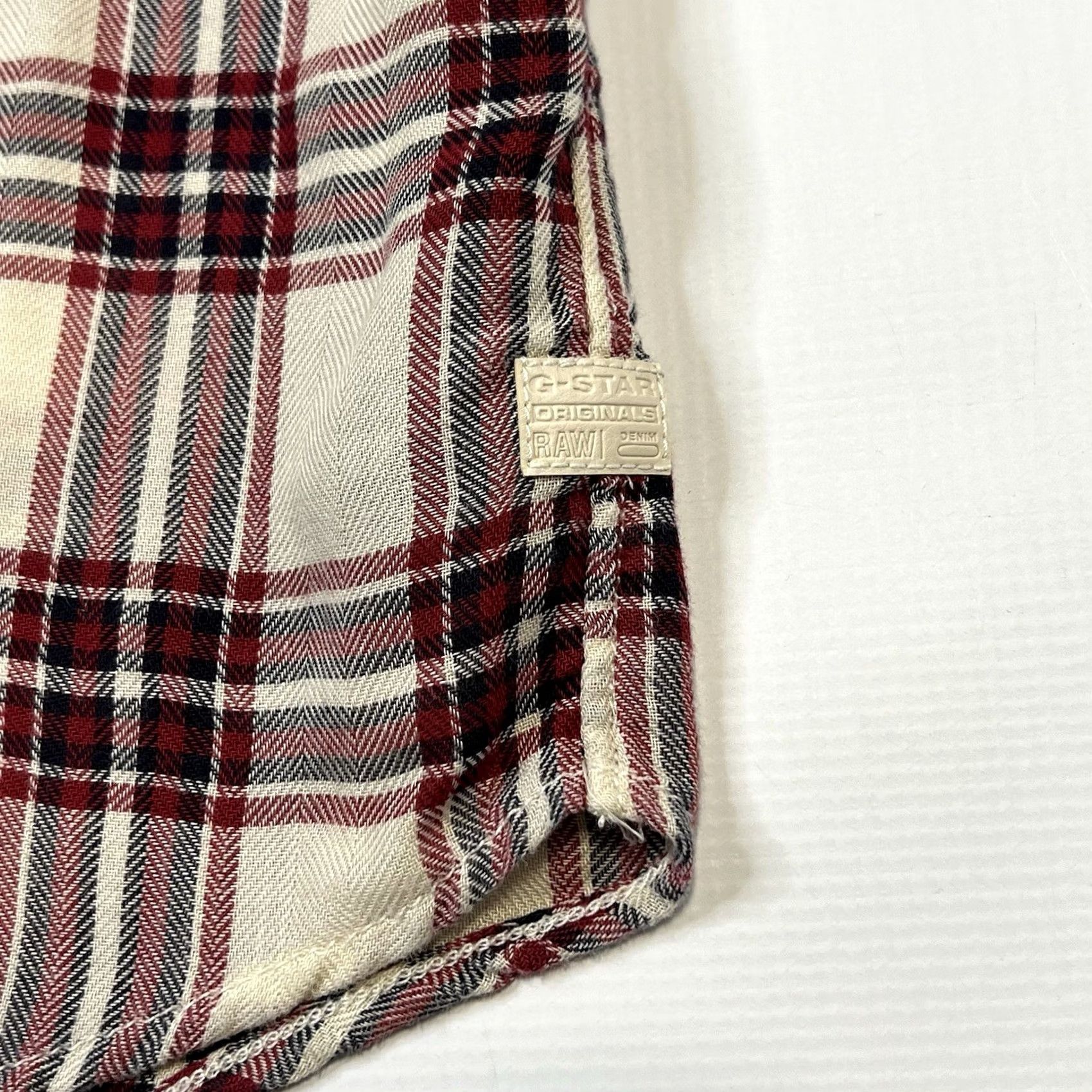 G-Star G-Star RAW Shirt Boyfriend Fit Tacoma Check Plaid Snap Button Womens Medium Multicolor Casual Long Sleeve Top Size M / US 6-8 / IT 42-44 - 6 Thumbnail
