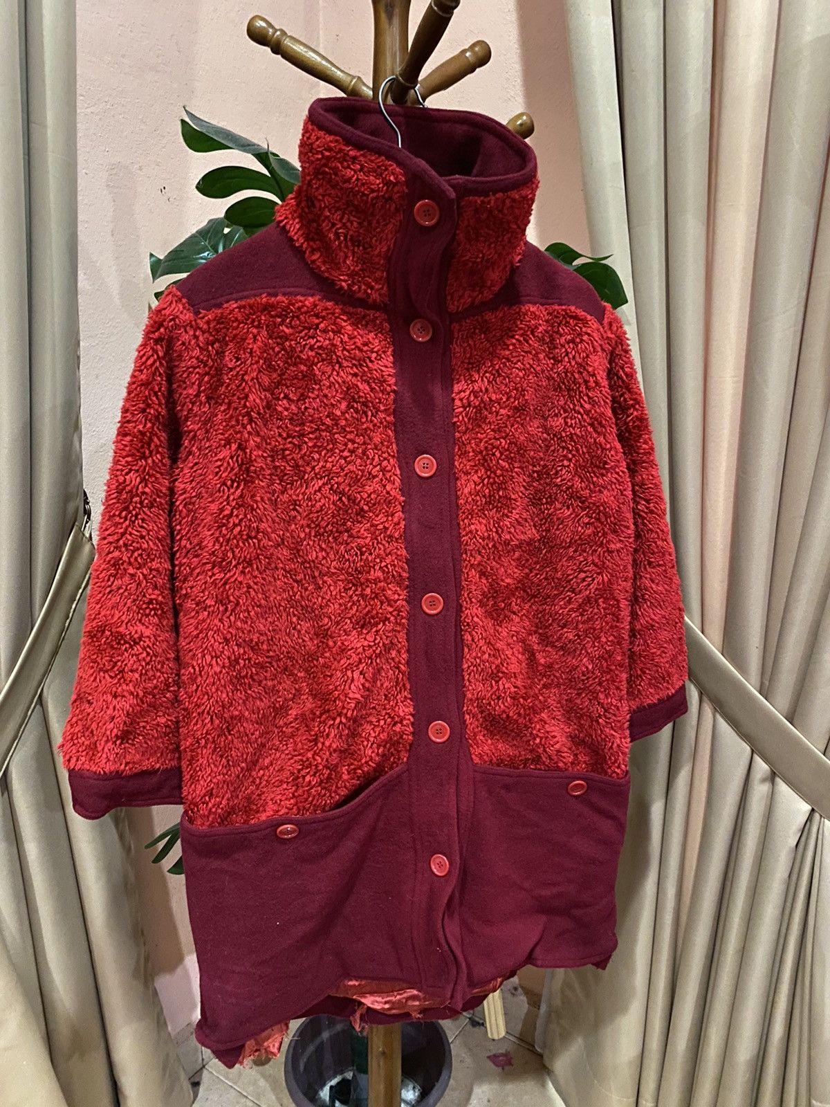 Other Beene Bag Vintage Red Wool and Fleece Jacket – Bold Cozy Size US M / EU 48-50 / 2 - 3 Thumbnail