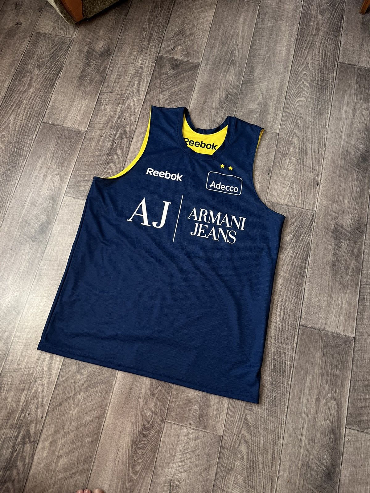 Reebok Vintage Reebok Olimpia Milano Armani Jeans Adecco Jersey 3XL Size US XXL / EU 58 / 5 - 5 Thumbnail