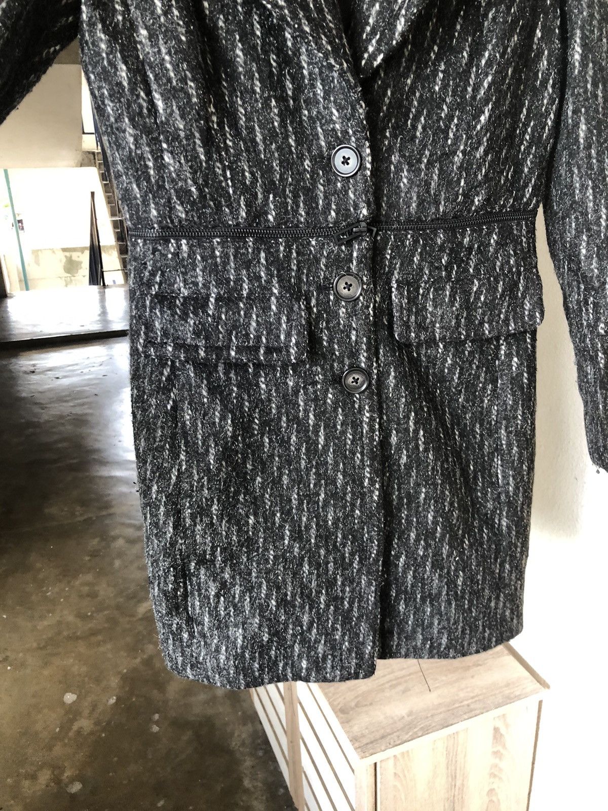 Armani Exchange Armani Exchange Collection Glen Plaid Wool Winter Coat Size XS / US 0-2 / IT 36-38 - 8 Thumbnail