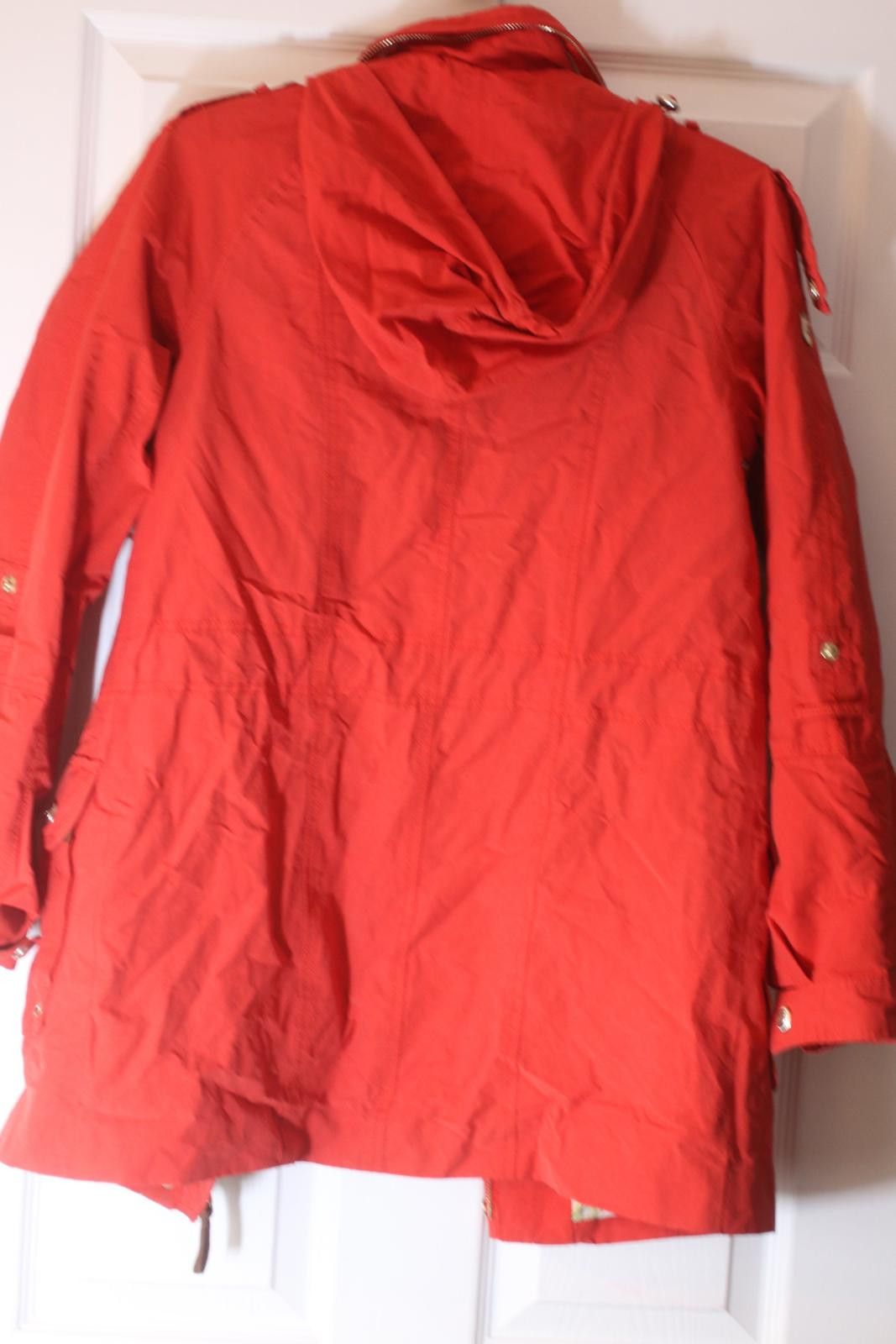 Point Zero Point Zero Red Parka Jacket Floral Hooded Womens Size Small Size S / US 4 / IT 40 - 11 Thumbnail