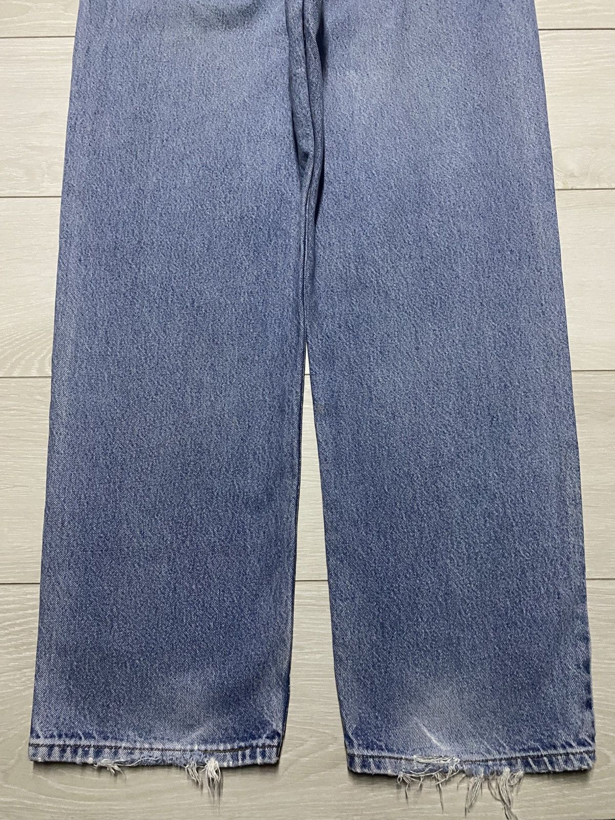 Levi's Vintage Levis Signature Faded Wash Distressed Loose Jeans Size US 34 / EU 50 - 6 Thumbnail