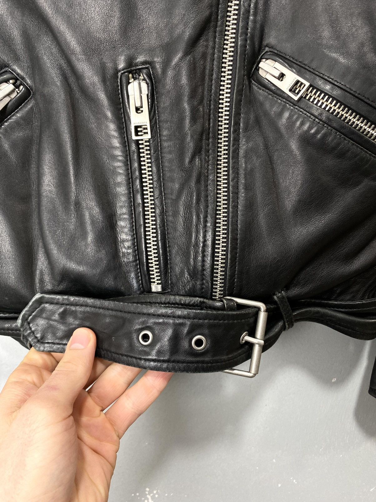Allsaints AllSaints Luna Biker Leather Jacket Size S Size S / US 4 / IT 40 - 12 Thumbnail