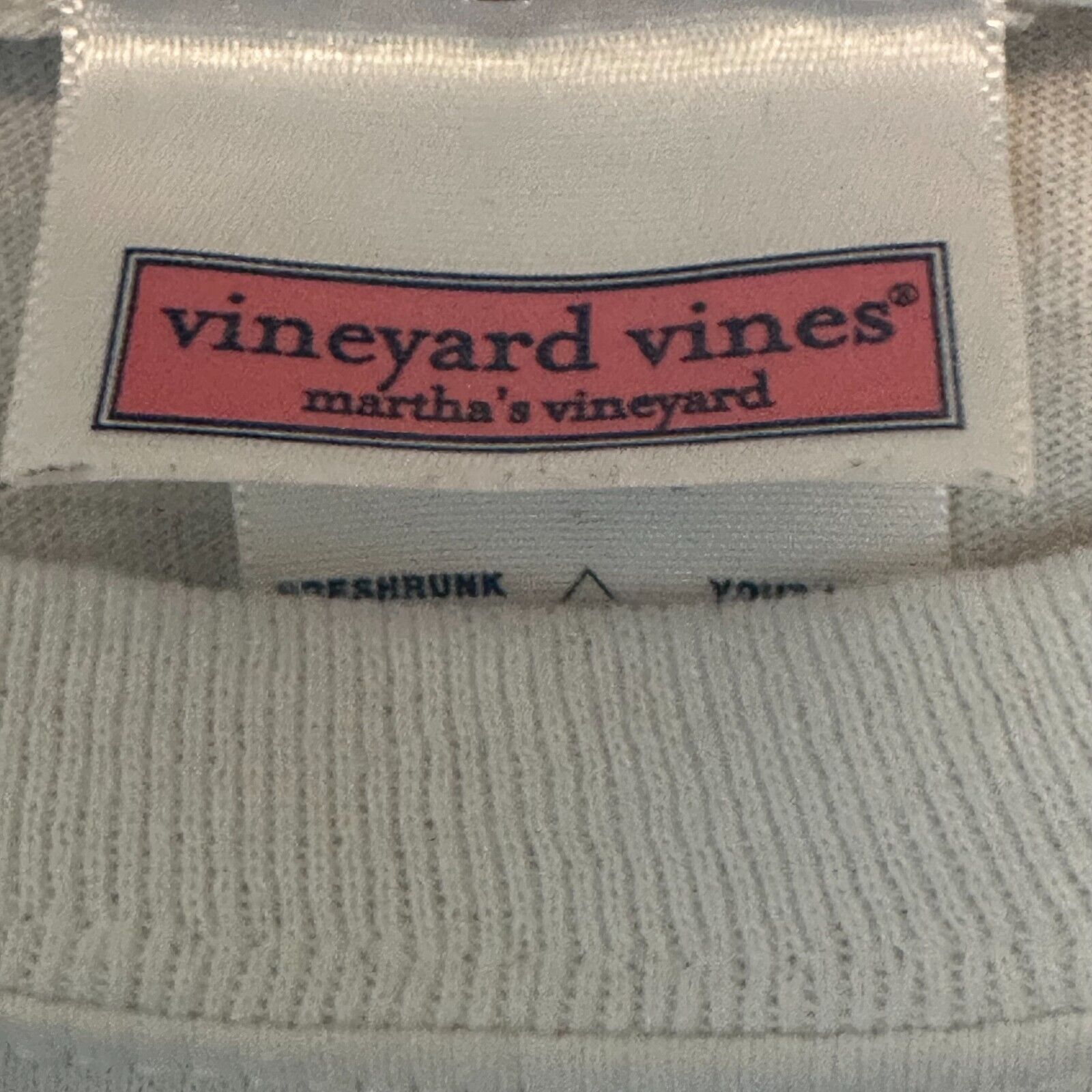 Vineyard Vines Vineyard Vines-"Tie One On" Long Sleeve White T-Shirt YTH M Size US S / EU 44-46 / 1 - 3 Thumbnail