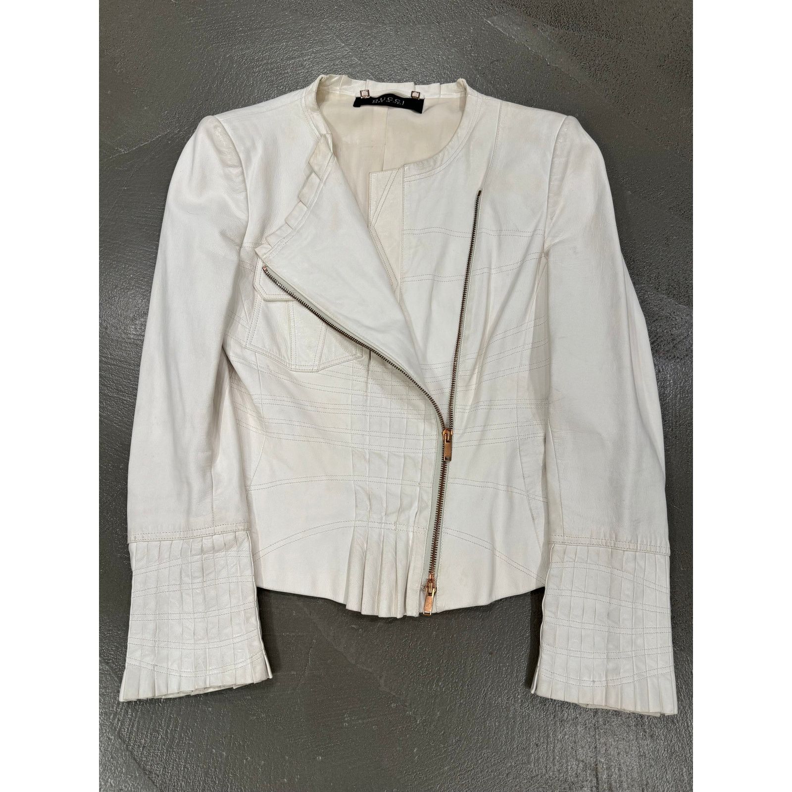 Gucci S/S 2004 Gucci by Tom Ford paneled leather jacket Size US S / EU 44-46 / 1 - 3 Thumbnail