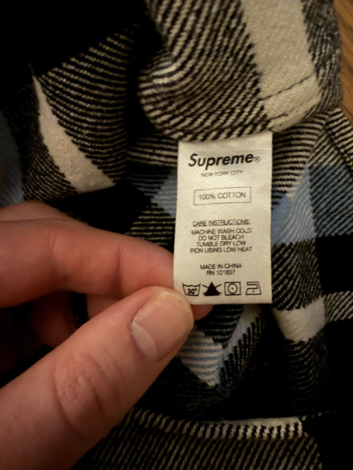 Supreme Supreme Heavyweight Plaid Flannel fw14 Blue M Size US M / EU 48-50 / 2 - 8 Thumbnail
