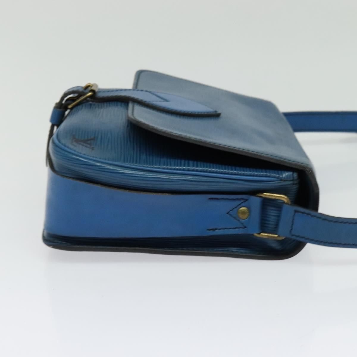 Louis Vuitton LOUIS VUITTON Epi Cartouchiere MM Shoulder Bag Blue M52245 Size ONE SIZE - 4 Thumbnail