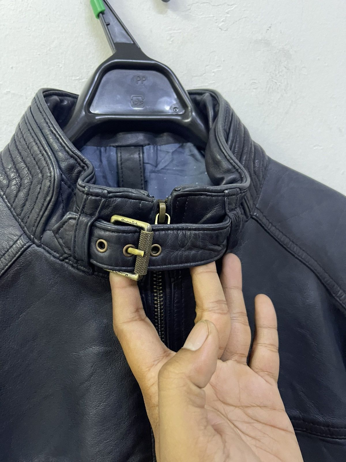 Massimo Dutti Leather Sheep Skin Bikers Jacket Size US M / EU 48-50 / 2 - 7 Thumbnail