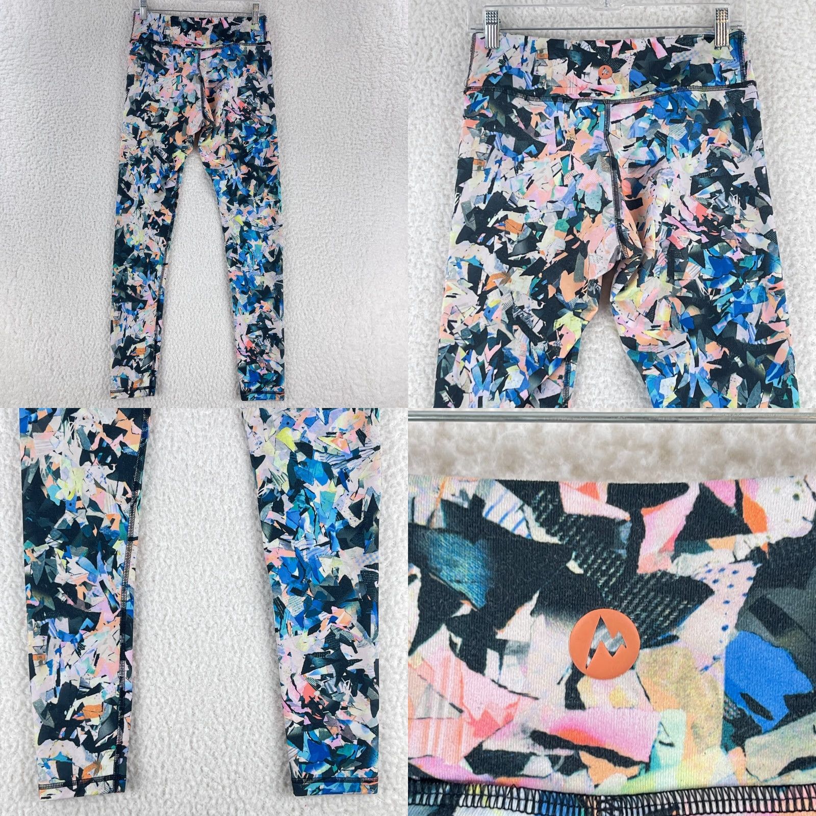 Marmot Marmot Blue Printed Ankle Leggings Womens Pull On Stretch Activewear Size M Size 32" / US 10 / IT 46 - 8 Thumbnail