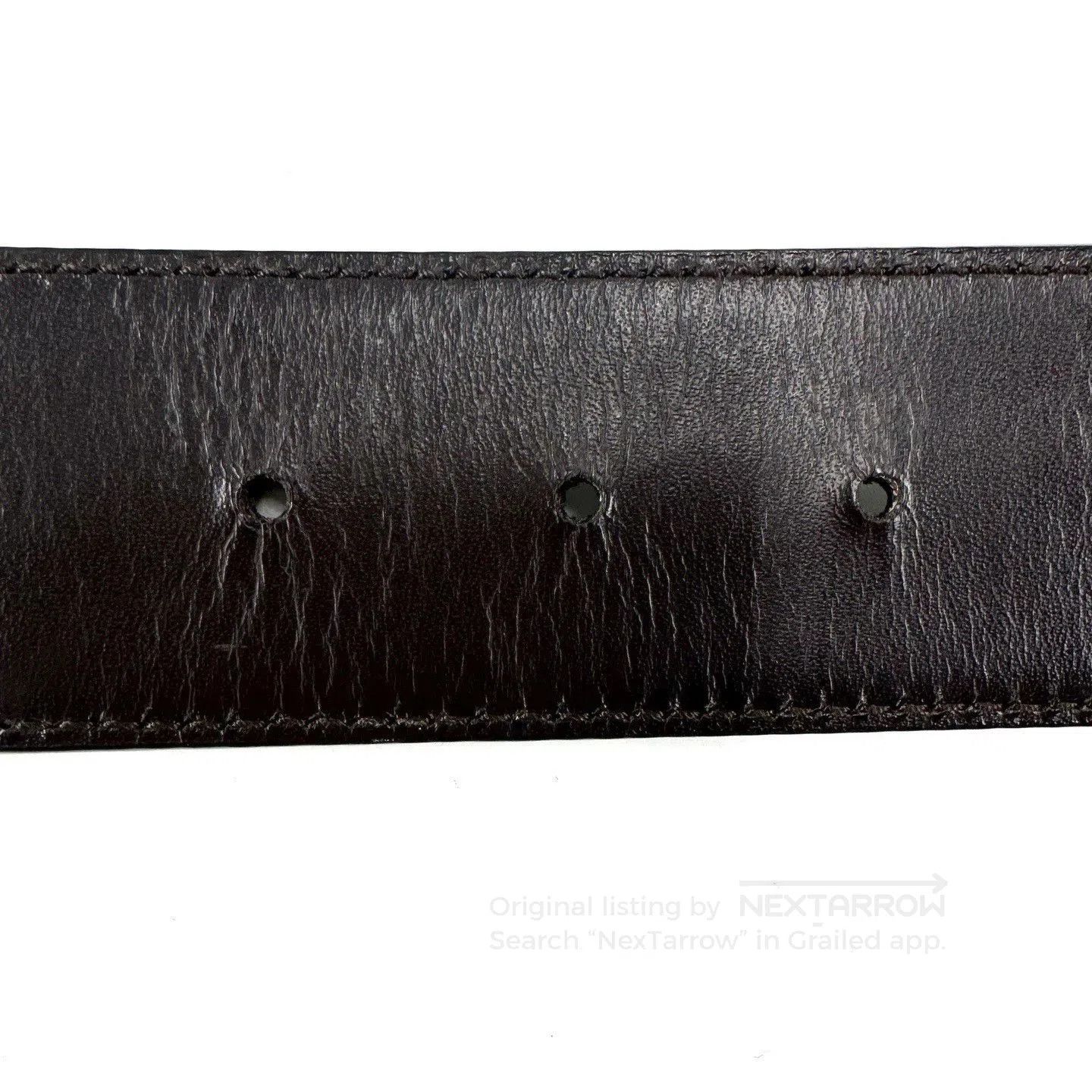 Gucci Gucci Classic Silver Buckle Canvas Belt. Size ONE SIZE - 6 Thumbnail